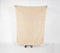 Solid Beige Cotton Throw