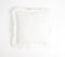 Solid Cotton Linen Cushion Cover with Frilled Border, 18 x 18 inches