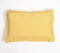 Solid Fringed Lumbar Cotton Cushion Cover, 14 x 21 inches