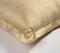 Solid Golden Silk Pillow cover with piping, 25 x 20 inches
