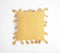 Solid Honey Tasseled Cotton Cushion Cover