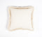 Solid Light Grey Cushion Cover with Frayed edges, 16 x 16 inches