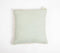 Solid Tasseled Pastel Sage Cotton Cushion Cover