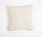 Solid Neutral Cotton Cushion Cover with Pom-Pom Border