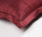 Solid Scarlet Silk Pillow cover with piping, 25 x 20 inches