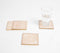 Sparkly Champagne Resin Square Coasters (set of 4)