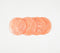 Sparkly Orange Resin Coasters (set of 4)