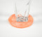 Sparkly Orange Resin Coasters (set of 4)