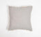 Solid Tasseled Grey Cotton Cushion Cover, 18 x 18 inches