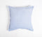 Solid Powder Blue Cotton Linen Cushion Cover, 18 x 18 inches