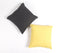 Solid Woven Ivory Cotton Cushion cover, 18 x 18 inches