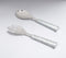 Stainless Steel & Galvanized Iron Salad Servering Spoons (Set of 2)