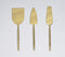 Stainless Steel Gold-Toned Cheese Server Set