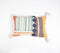 Stripe Embroidered Tasseled Lumbar Cushion Cover