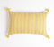 Striped Golden Lumbar Cushion cover