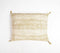 Tasseled Yellow Lines Cotton lumbar cushion Cover, 16 x 20 inches