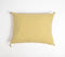 Tasseled Yellow Lines Cotton lumbar cushion Cover, 16 x 20 inches