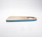 Teal Bordered Wooden Cutting Board