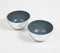 Textured Aluminium Round Blue Serving Bowl (Set of 2)