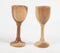 Turned Acacia Wood Wine Glasses (set of 2)