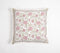 Victorian Floral Cotton Cushion Cover, 18 x 18 inches