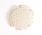 Wavy Macrame Round Cushion cover, 15 x 15 inches