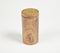 Wood Turned Cylindrical Storage Jar with Carved Lid