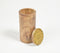 Wood Turned Cylindrical Storage Jar with Carved Lid