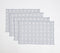 Woven Grey on White Diamond Placemats (set of 4)