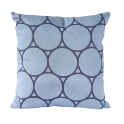 Decorative cushion decoration cushion Circle 45 x 45 cm blue