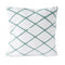 Decorative cushion decoration cushion Diamond 45 x 45 cm white green