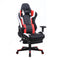 Game chair Tornado Relax Office chair - with footrest - ergonomically adjustable - red black