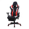 Game chair Tornado Relax Office chair - with footrest - ergonomically adjustable - red black