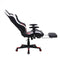 Game chair Tornado Relax Office chair - with footrest - ergonomically adjustable - red black