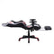 Game chair Tornado Relax Office chair - with footrest - ergonomically adjustable - red black