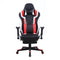Game chair Tornado Relax Office chair - with footrest - ergonomically adjustable - red black