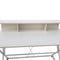Desk table computer laptop Tough - industrial modern style - 110 cm wide - white