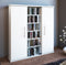 CD DVD rack cupboard Santo with doors White