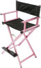 Make-up artist artist hairdressing chair foldable lightweight director chair seat height 70 cm pink