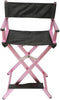 Make-up artist artist hairdressing chair foldable lightweight director chair seat height 70 cm pink