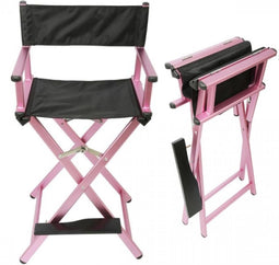 Make-up artist artist hairdressing chair foldable lightweight director chair seat height 70 cm pink