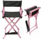 Make-up artist artist hairdressing chair foldable lightweight director chair seat height 70 cm pink