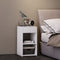 Bedside table Sledo maxi white