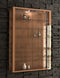 Display cabinet wall display case Vitrosa Mini dark brown walnut color