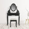 Dressing table make up makeup dressing table with mirror and stool black