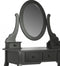 Dressing table make up makeup dressing table with mirror and stool black