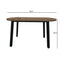 Coffee table - industrial vintage - metal wood - 90 x 50 cm - black brown