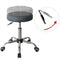 Office chair stool - desk stool - office stool - with wheels - height adjustable - gray
