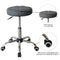 Office chair stool - desk stool - office stool - with wheels - height adjustable - gray