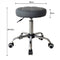 Office chair stool - desk stool - office stool - with wheels - height adjustable - gray